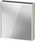 Duravit D-Code 650mm x 700mm Illuminated Right Opening Mirror Cabinet - Pale Green