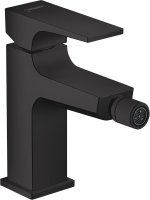 Hansgrohe Metropol Single Lever Bidet Mixer with Lever Handle & Push-Open Waste - Matt Black