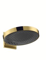 Hansgrohe Rainfinity Overhead Shower 360 3jet with Wall Connector - Polished Gold-Optic