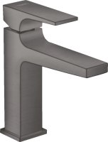 Hansgrohe Metropol Single Lever Basin Mixer 110 with Lever Handle & Waste - Brushed Black Chrome