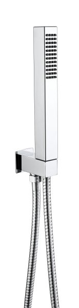 The White Space Square Shower Handset Wall Bracket - Chrome