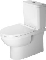 Duravit No.1 Close Coupled Rimless Toilet - White