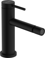 Hansgrohe Tecturis S Single Lever Bidet Mixer with Pop-Up Waste Set - Matt Black