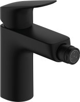 Hansgrohe Logis Single Lever Bidet Mixer 100 with Pop-Up Waste - Matt Black