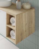 The White Space Choice 200 x 455 x 400mm Shelf Unit - Oak