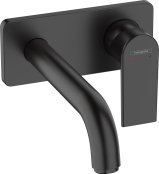 Hansgrohe Vernis Shape Single Lever Basin Mixer for Concealed Installation Wall-Mounted with Spout 20,7cm - Matt Black