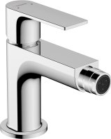 Hansgrohe Rebris E Single Lever Bidet Mixer with Pop-Up Waste Set - Chrome