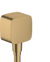 Hansgrohe Fixfit Wall Outlet with Non-Return Valve - Brushed Bronze