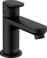 Hansgrohe Vernis Blend Pillar Tap 70 for Cold Water without Waste Set - Matt Black