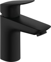 Hansgrohe Logis Single Lever Basin Mixer 100 without Waste - Matt Black