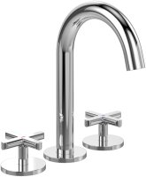 Villeroy & Boch Loop & Friends Three-Hole Basin Mixer - Chrome