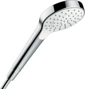 Hansgrohe Croma S Hand Shower 110 1jet Ecosmart - White/Chrome