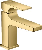 Hansgrohe Metropol Single Lever Basin Mixer 100 with Lever Handle Including Waste Set - Polished Gold-Optic