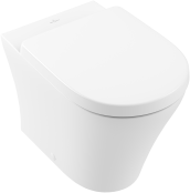 Villeroy & Boch O.Novo Compact Floor-Standing Rimless Washdown Toilet with Directflush - White Alpin