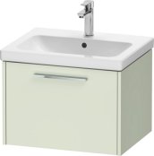 Duravit D-Code 584mm x 460mm 1 Drawer Wall Hung Vanity Unit - Pale Green