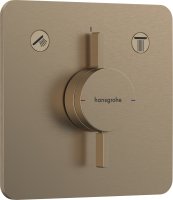 Hansgrohe Duoturn Q Mixer for Concealed Installation for 2 Functions - Brushed Bronze