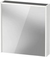 Duravit D-Code 650mm x 700mm Illuminated Left Opening Mirror Cabinet - Matt White