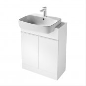 Sottini Rienza 650mm 2 Door Semi-Countertop Basin Unit