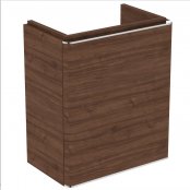 Ideal Standard Strada II 450mm Wall Hung Dark Walnut Left Hand Guest Washbasin Unit