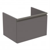 Ideal Standard Tesi Matt Dark Taupe 50cm 1 Drawer Vanity Unit