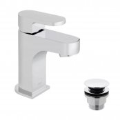 Vado Life Mini Mono Basin Mixer with Click Waste