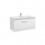 Roca Prisma Gloss White 800mm Basin & Unit with 1 Drawer