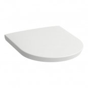 Laufen The New Classic Soft Close Seat with Removable Chrome Hinges - White