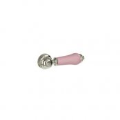 Burlington Bespoke Confetti Pink Concealed Cistern with Lever Flush Chrome