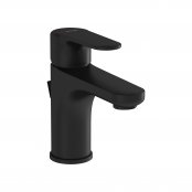 Vitra Root Compact Basin Mixer with Pop-up Waste - Matt Black