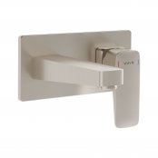 Vitra Root Square Built-in Basin Mixer - Brushed Nickel