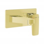 Vitra Root Square Built-in Basin Mixer - Gold