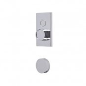 Tavistock Axiom Single Function Push Button Concealed Shower System with Bath Filler - Chrome