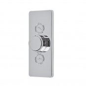 Tavistock Axiom Dual Function Push Button Shower Valve - Chrome