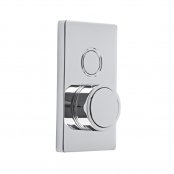 Tavistock Axiom Single Function Push Button Shower Valve - Chrome