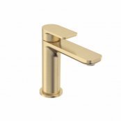 Tavistock Savour Basin Mixer with Click Waste - Brushed Brass