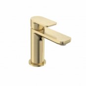 Tavistock Savour Mini Basin Mixer with Click Waste - Brushed Brass