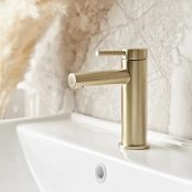 Tavistock Anthem Basin Mixer With Click Waste - Brushed Brass