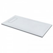 Roman Infinity Slate 1800 x 800mm White Rectangular Shower Tray