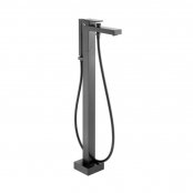 Vado Individual Notion Floor Standing Bath Shower Mixer - Brushed Black