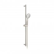 Vado Individual Showering Solutions Round Single Function Air-Injection Slide Shower Rail Kit - Brushed Nickel