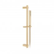 Vado Individual Showering Solutions Square Single Function Slide Shower Rail Kit - Brushed Gold