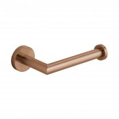 Vado Individual Knurled Accents Toilet Roll Holder - Brushed Bronze