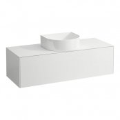 Laufen Sonar 1200mm Matt White Drawer Element with Centre Cutout