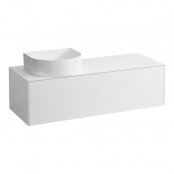 Laufen Sonar 1200mm Matt White Drawer Element with Left Cutout