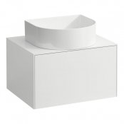 Laufen Sonar 600mm Matt White Drawer Element with Centre Cutout