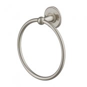 Burlington Bathrooms Brushed Nickel Towel Ring