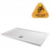 MX Elements 1600 x 700mm Anti-Slip Rectangular Shower Tray