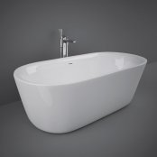 RAK Contour Freestanding Round Bathtub 180x80mm - Alpine White