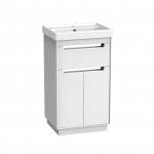 Tavistock Acumen 500mm Floor Mounted Vanity Unit & Basin - White