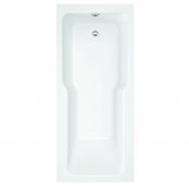 Fortitude Square 1500x750mm Single Ended Shower Bath - White